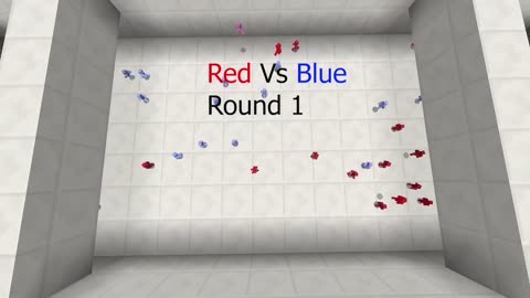 Minecraft Red Vs Blue Round 1