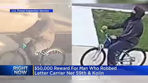 USPIS offering $50K for suspect in robbery of letter carrier on Southwest side