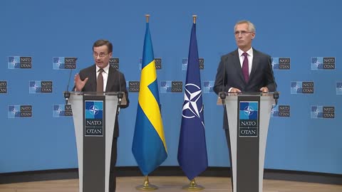 NATO Secretary General with Prime Minister of Sweden Ulf Kristersson, 20 OCT 2022