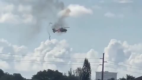 Broward Sheriff’s Office Fire Rescue helicopter crashes in Pompano Beach, FL