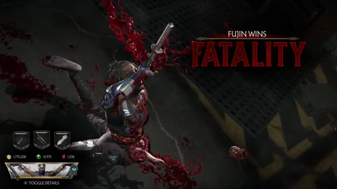 MK11 Fujin's 1st fatality