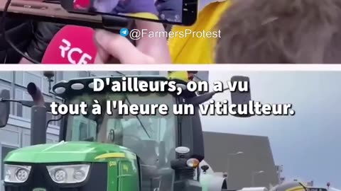 French Farmers Send A Message To The Criminals at the WEF, WHO, and UN