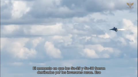 El momento en que los Su-25 y Su-30 fueron derribados por los invasores rusos. Sucedió en la tarde