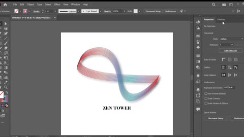 Easiest way to design abstract logo design in 30 seconds