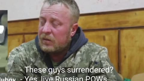 Ukrainian POW reacts to Ukrainian war crimes