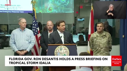 Florida Gov. Ron DeSantis Issues Dire Warning Ahead Of Tropical Storm Idalia