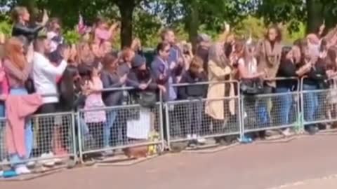 Spectators lined the streets of Windsor, England as the funeral procession for