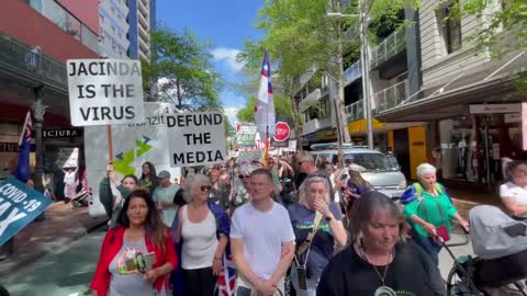 Wellington Anti-Mandate Procession to Parliament on 9 Nov 2021