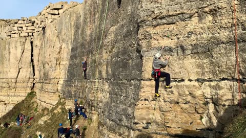 85. A Trip to Portland with the Oxford University Mountaineering Club. Blacknor South.