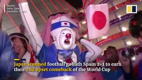 Japan stuns Spain at Fifa World Cup, advances to knockout stage