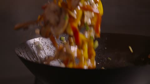 Stir Fry Slow Motion