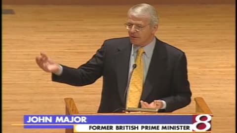 October 29, 2001 - WISH Coverage of Former British Prime Minister John Major at DePauw University