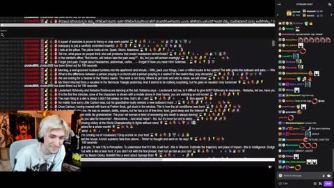 xQc reads his sanest juicer chat logs