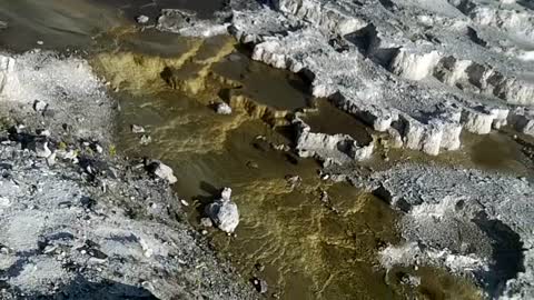 Mammoth Hot Springs in Yellowstone National Park