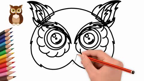 how to draw beautiful owl