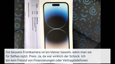 Apple iPhone 14 Pro (512 GB) - Silber - Rezension