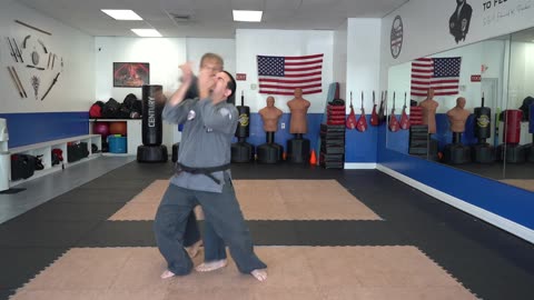 An example of the American Kenpo technique Circling the Storm