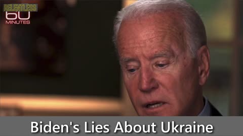 Biden is a 'Liar, Liar' Over Ukraine Corruption