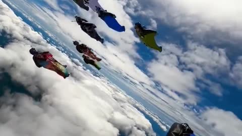 your own height and watch your own scenery Extreme sports high altitude skydiving