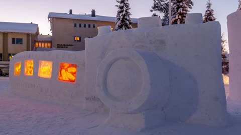 Students In Finland Made A Massive Snow Photography Display