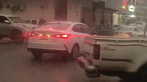 Raining in Riyadh