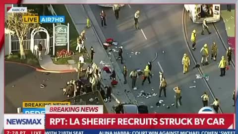 LA Sheriff Recruits Struck by Car