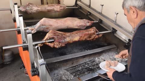 Street Food in Turkey - Whole Lamb Roast