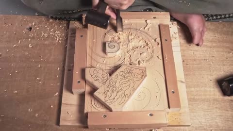 Crazy carving skills