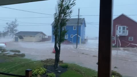 Scary View From Deck During Hurricane Fiona