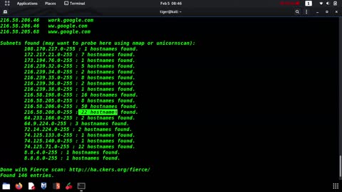 Fierce Kali Linux - Information Gathering - DNS Analysis