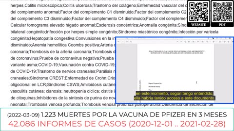 2022-03-09: EEUU: JUEZ MARK PITTMAN ORDENA A LA FDA LIBERAR INFORMACIÓN DE PFIZER