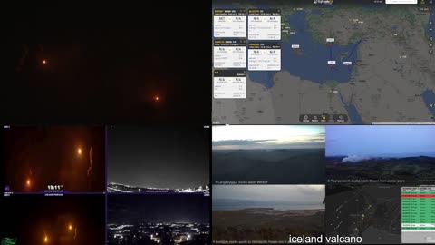 Live Cams From GAZA ISRAEL Multicams and Aircraft Tracking Iceland Valcano