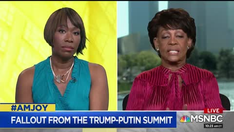 Maxine Waters — I think Pres Trump Is Vladimir Putin's Apprentice