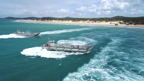 Australian Troops Conduct Beach Landing During Talisman Saber Joint Military Exercises3