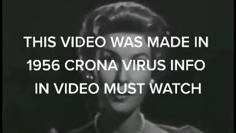 THIS VIDEO IS FROM 1956 > THEY PREDICTED EVERYTHING WE ARE GOING TROUGH RIGHT NOW >EVEN KNEW THE EXACT YEAR IT WOULD HAPPEN 2020