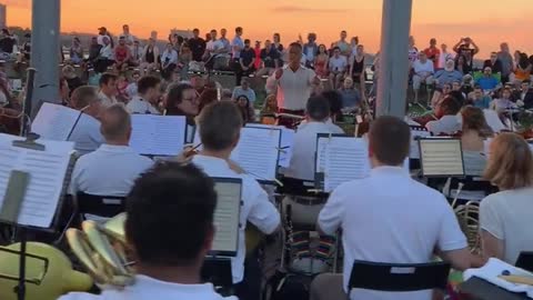 concert at sunset