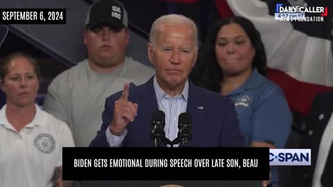 Biden Gets Emotional During Speech Over Late Son, Beau