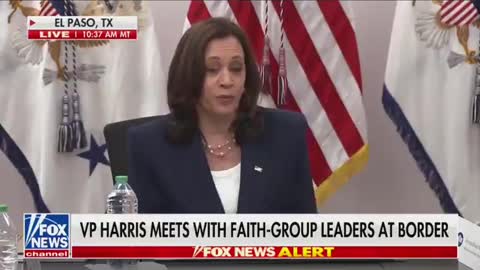 Kamala Harris Blames Trump for Border Crisis She Created