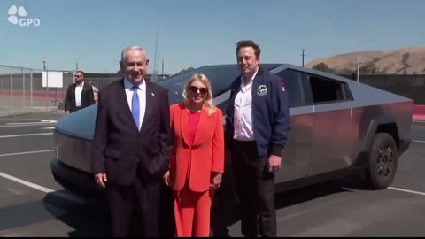 Elon Musk Gives Tour of Tesla Factory to Netanyahu