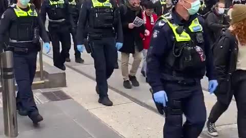 Protest in Melbourne Australia 3 July 2021