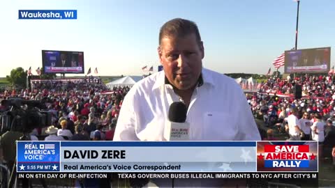 The Crowd In Waukesha, WI Is Excited For President Trump To Speak!