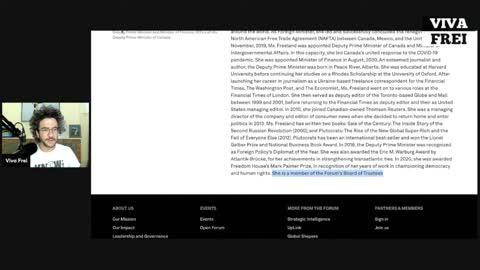Why Are So Many Canadian Politicians Members of the World Economic Forum? Viva Clips