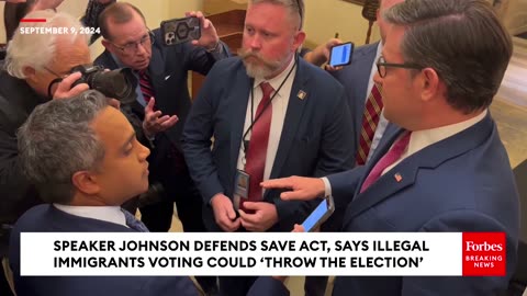 JUST IN: Speaker Johnson Says Illegal Immigrants Voting Could 'Throw The Election,' Defends SAVE Act