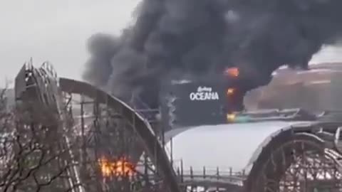 Large fire breaks out at Sweden's biggest amusement park in Gothenburg