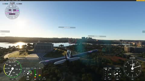 T6 Texan Washington DC Aerial Tour: The Jefferson Memorial