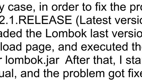 Fixing error quotLombok annotation handler class lombokeclipsehandlersHandleBuilder failedquot