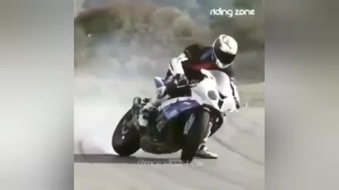 Drift with motorcycle