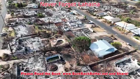 Maui Aerial View - North Front Street & Wahikuli Lahaina Fire (Hawaii Real Estate - Dec.2023)