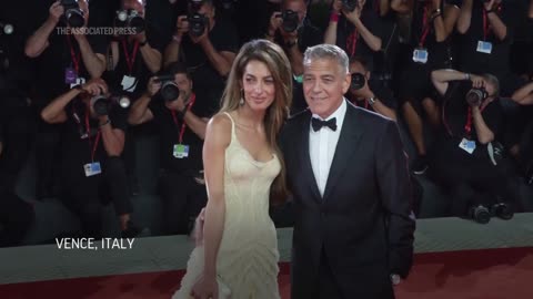 George Clooney, Brad Pitt premiere 'Wolfs' at Venice Film Festival