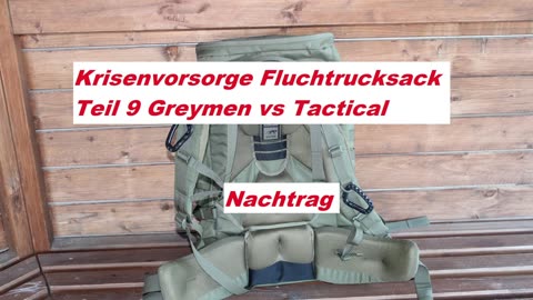 BLACKOUT FLUCHTRUCKSACK TEIL 9 Nachtrag